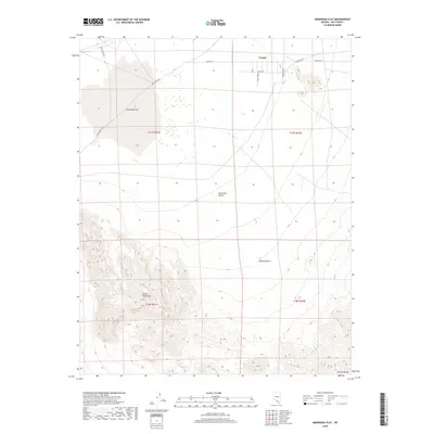 2018 Map of Amargosa Flat, 2018 Print