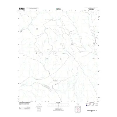 2012 Map of Amarilla Mountain, 2012 Print