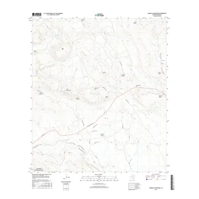 2016 Map of Amarilla Mountain, 2016 Print