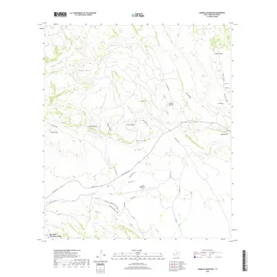 2019 Map of Amarilla Mountain, 2019 Print