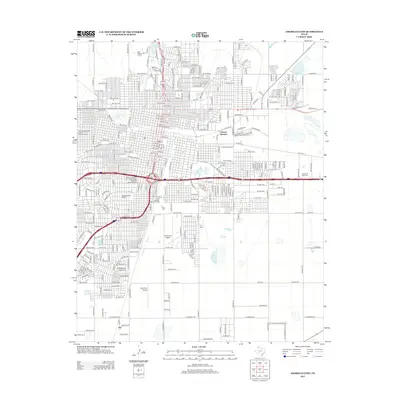 2012 Map of Amarillo East, 2012 Print