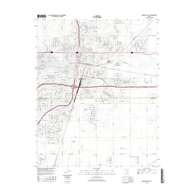2016 Map of Amarillo East, 2016 Print