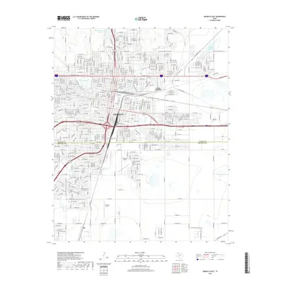 2019 Map of Amarillo East, 2019 Print