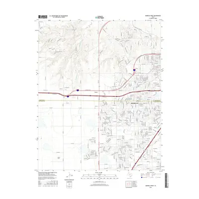 2016 Map of Amarillo West, 2016 Print