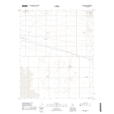 2018 Map of Amboy Crater, 2018 Print