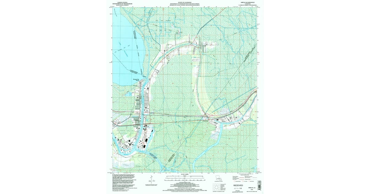 1990s Maps of Morgan City Beach, LA | Pastmaps
