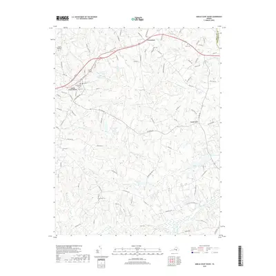 2019 Map of Amelia Court House, 2019 Print