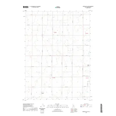 2020 Map of American Falls NW, 2020 Print