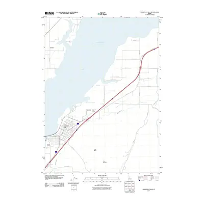 2010 Map of American Falls, 2010 Print