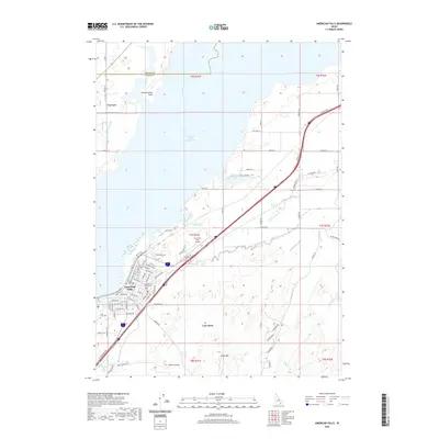 2020 Map of American Falls, 2020 Print