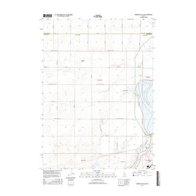 2017 Map of American Falls SW, 2017 Print