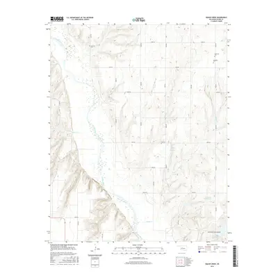 2016 Map of American Horse Lake, 2016 Print