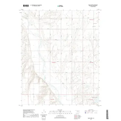 2018 Map of American Horse Lake, 2018 Print