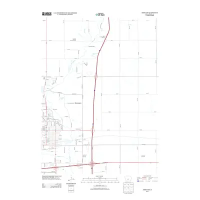 2013 Map of Ames East, 2013 Print