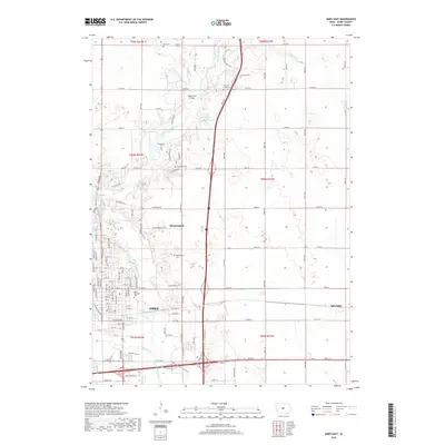 2018 Map of Ames East, 2018 Print