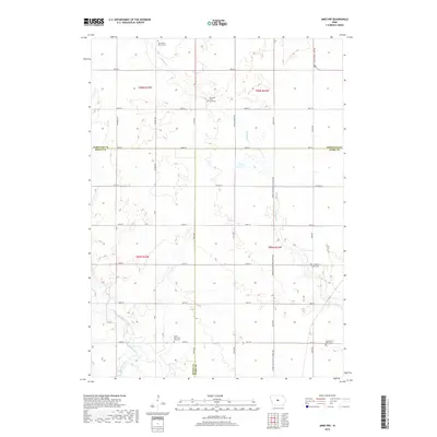 2018 Map of Ames NW, 2018 Print
