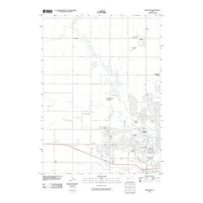 2010 Map of Ames West, 2010 Print