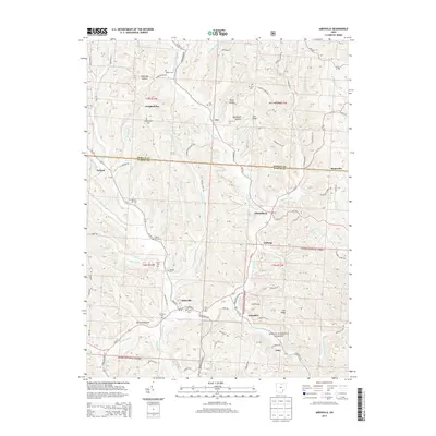 2013 Map of Amesville, 2013 Print