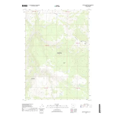 2017 Map of Amethyst Mountain, 2017 Print