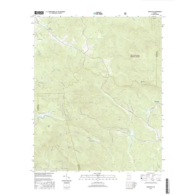 2017 Map of Amicalola, 2017 Print