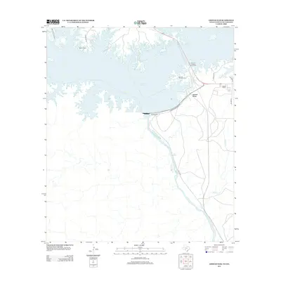 2013 Map of Amistad Dam, 2013 Print