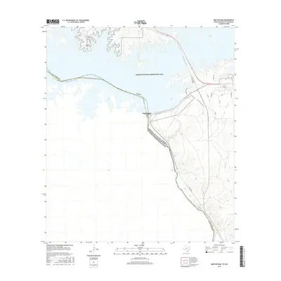 2016 Map of Amistad Dam, 2016 Print