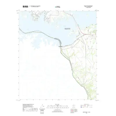 2019 Map of Amistad Dam, 2019 Print