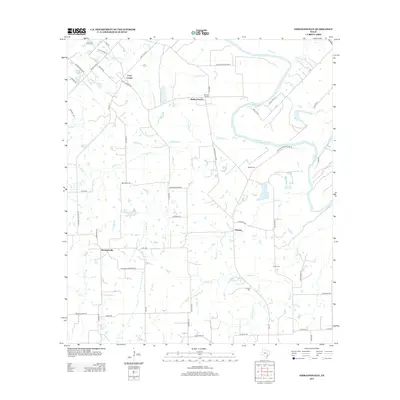2013 Map of Ammannsville, 2013 Print