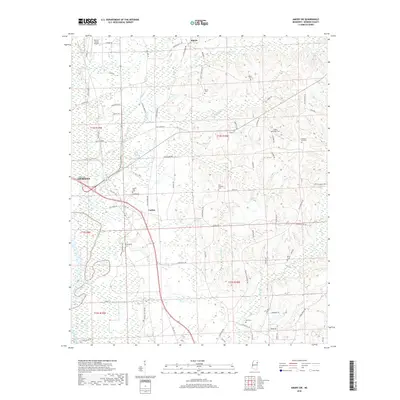 2018 Map of Amory SW, 2018 Print