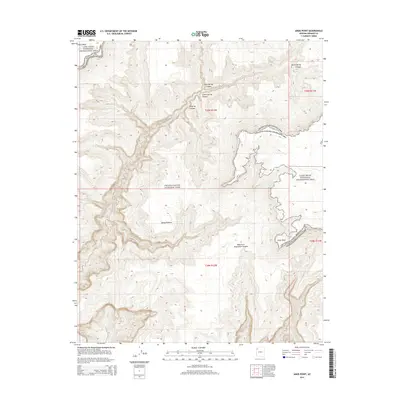 2014 Map of Amos Point, 2014 Print