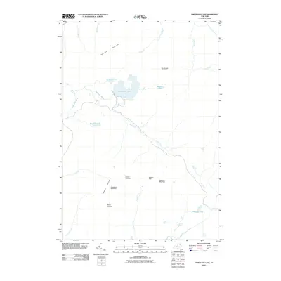 2010 Map of Ampersand Lake, 2010 Print