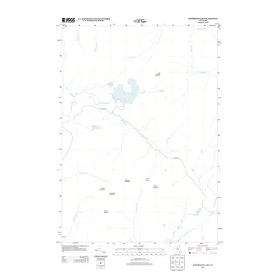 2013 Map of Ampersand Lake, 2013 Print