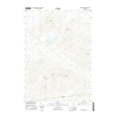 2016 Map of Ampersand Lake, 2016 Print