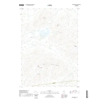 2019 Map of Ampersand Lake, 2019 Print