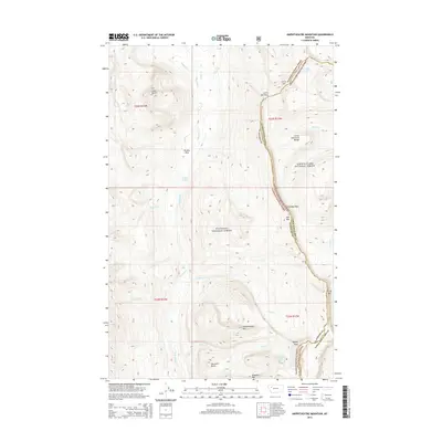 2014 Map of Amphitheatre Mountain, 2014 Print