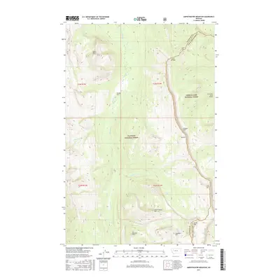 2017 Map of Amphitheatre Mountain, 2017 Print