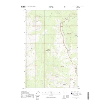 2020 Map of Amphitheatre Mountain, 2020 Print