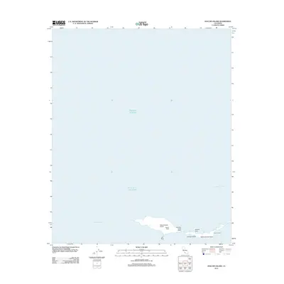 2012 Map of Anacapa Island, 2012 Print