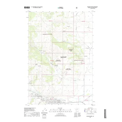 2020 Map of Anaconda North, 2020 Print
