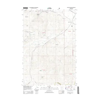 2014 Map of Anaconda South, 2014 Print