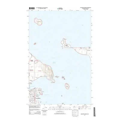 2014 Map of Anacortes North, 2014 Print