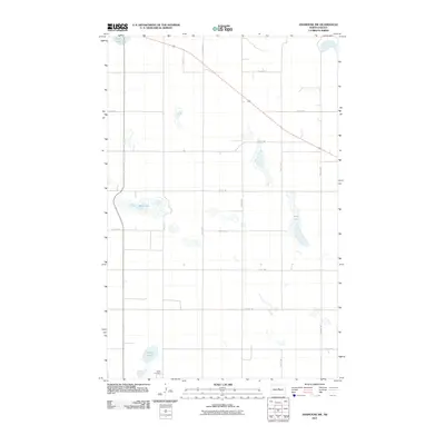 2011 Map of Anamoose SW, 2011 Print