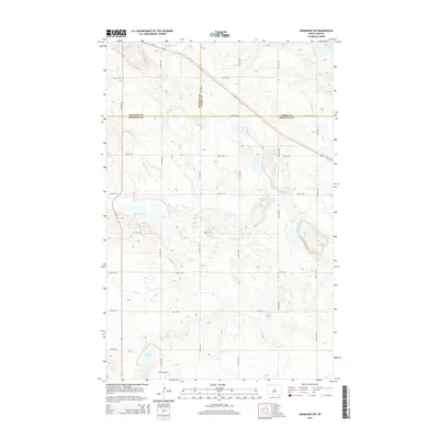 2014 Map of Anamoose SW, 2014 Print