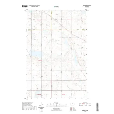 2020 Map of Anamoose SW, 2020 Print