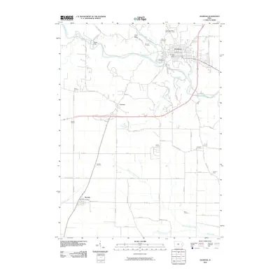 2010 Map of Anamosa, 2010 Print