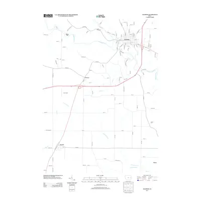 2013 Map of Anamosa, 2013 Print
