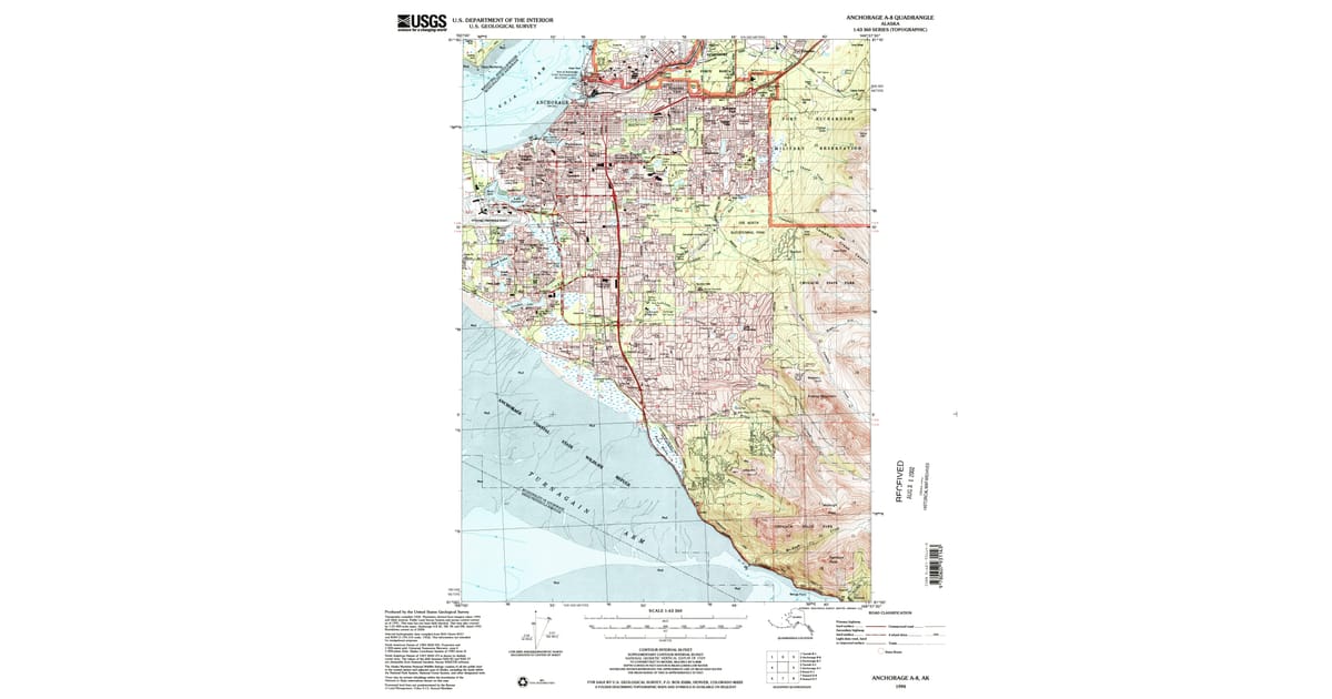 1990s Maps of Chugach Mountain Estates, Anchorage | Pastmaps