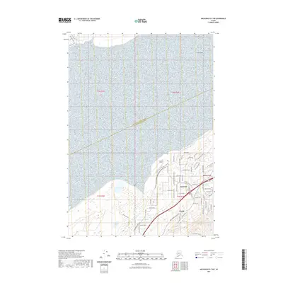2021 Map of Anchorage B-7 NW, 2021 Print