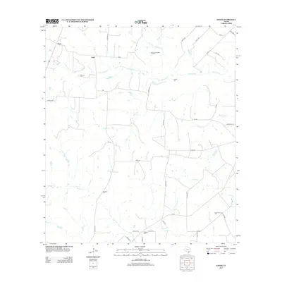 2013 Map of Ander, 2013 Print