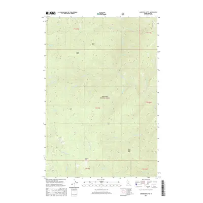 2017 Map of Anderson Butte, 2017 Print